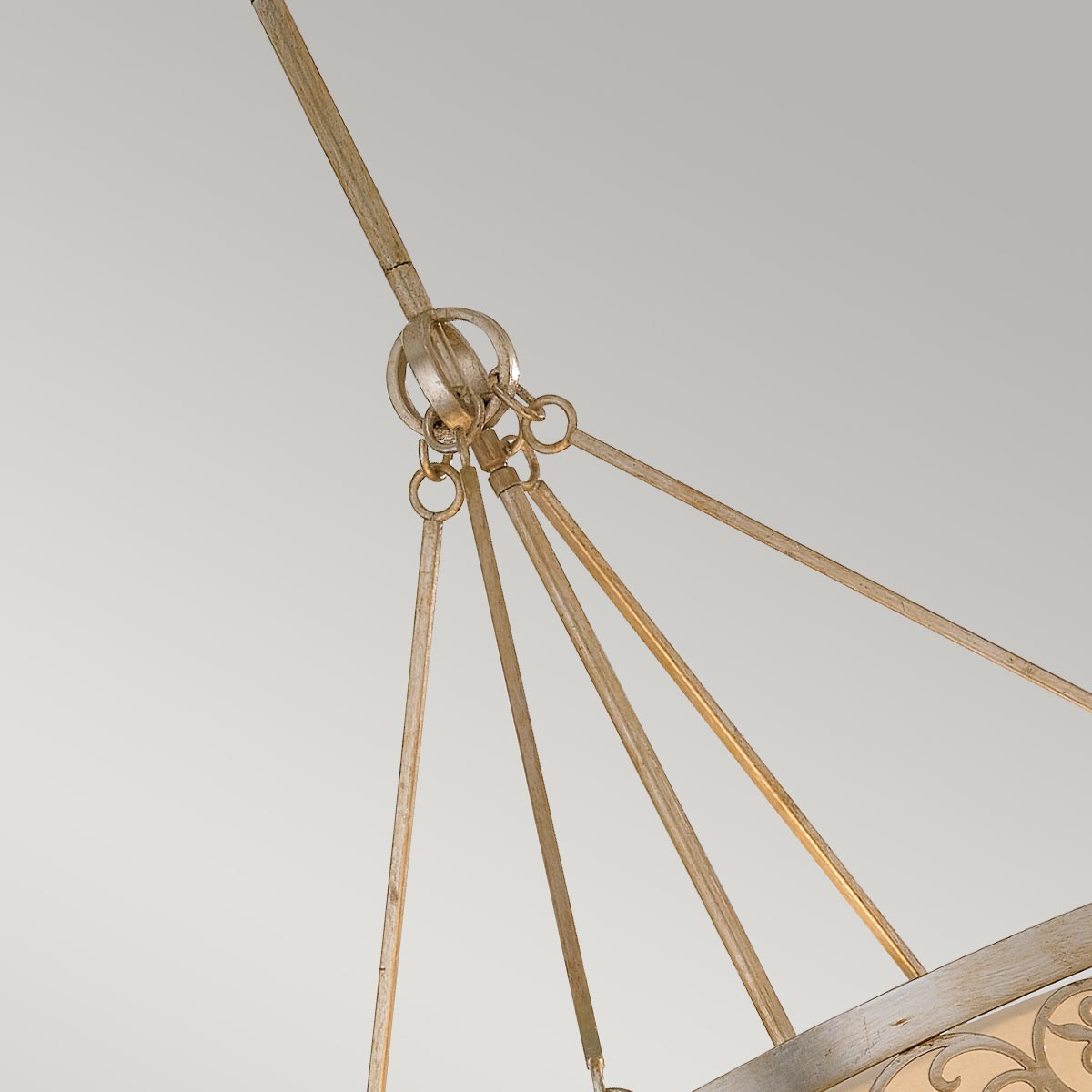Feiss Arabesque Pendelleuchte Silber – Detailansicht 4