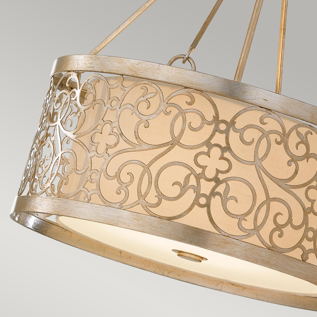 Feiss Arabesque Pendelleuchte Silber – Detailansicht 5