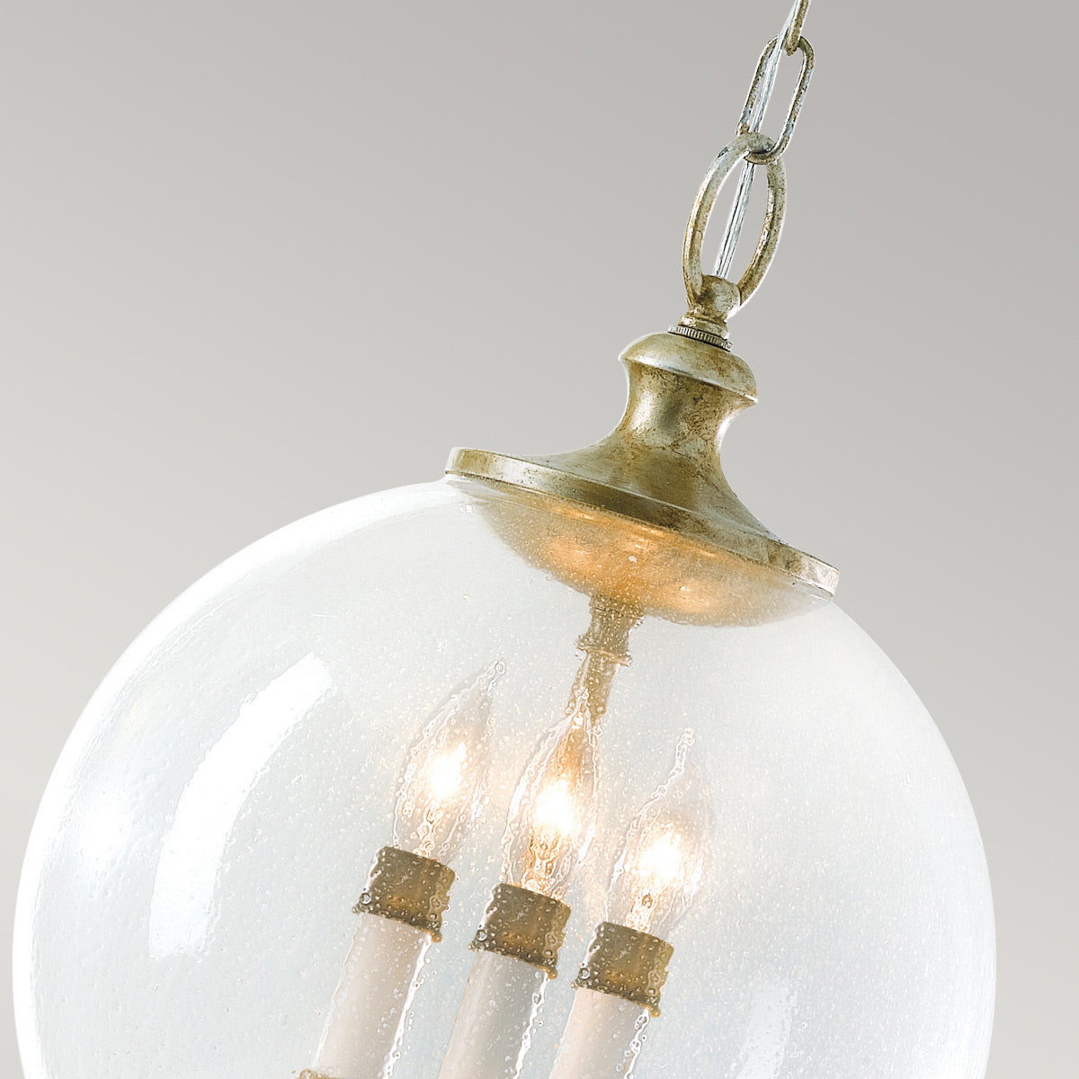 Feiss Argento Pendelleuchte Silber – Detailansicht