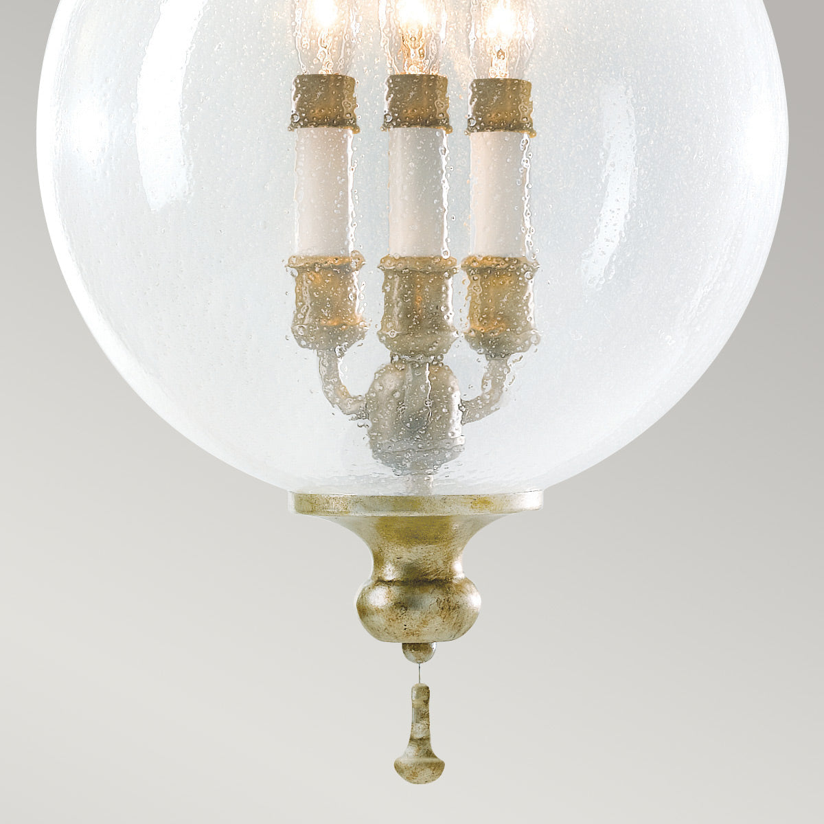 Feiss Argento Pendelleuchte Silber – Detailansicht 2
