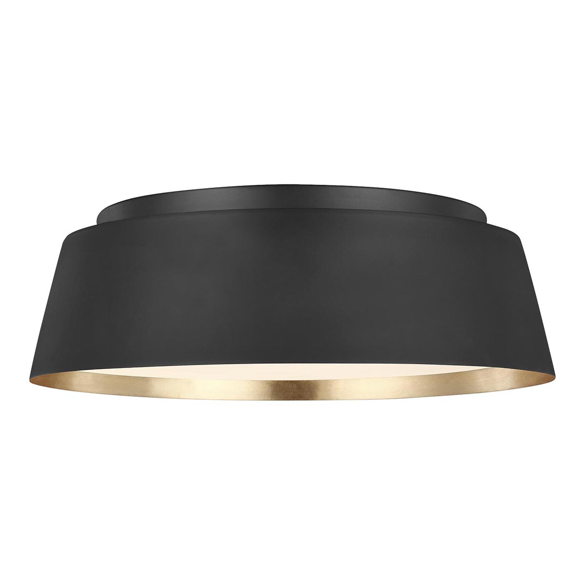 Feiss Asher Deckenleuchte Schwarz, Gold – Wohnambiente