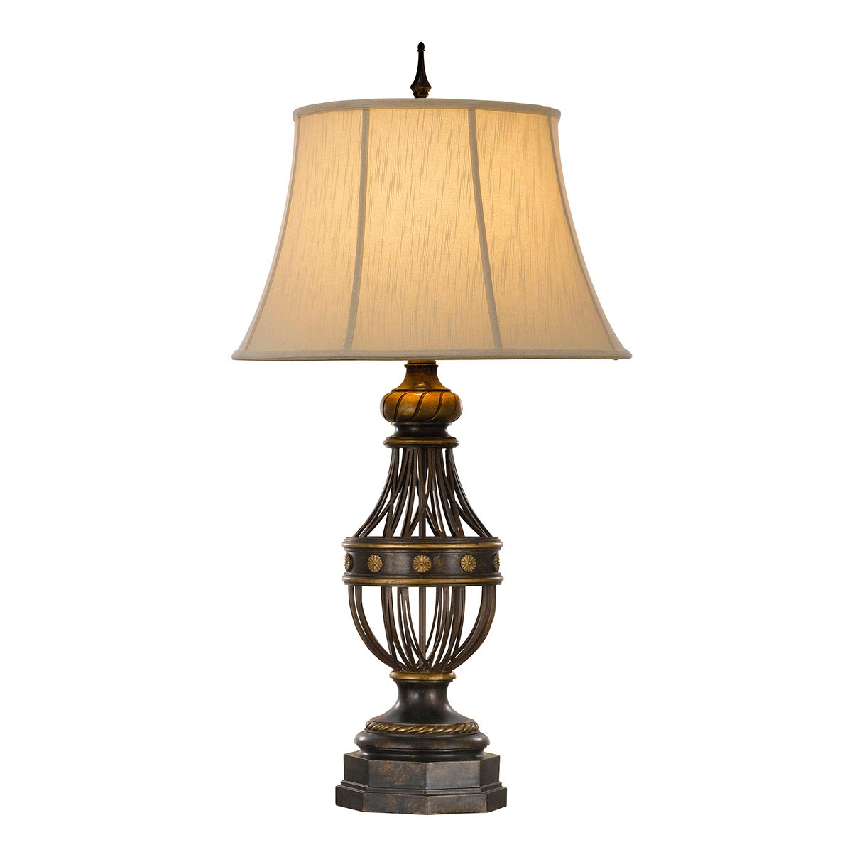 Feiss Augustine Tischlampe Braun