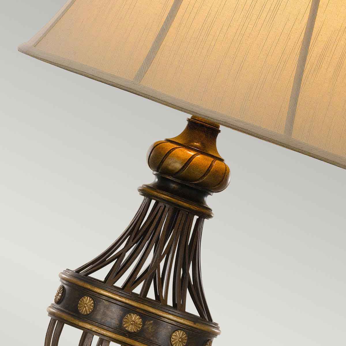 Feiss Augustine Tischlampe Braun – Detailansicht 2