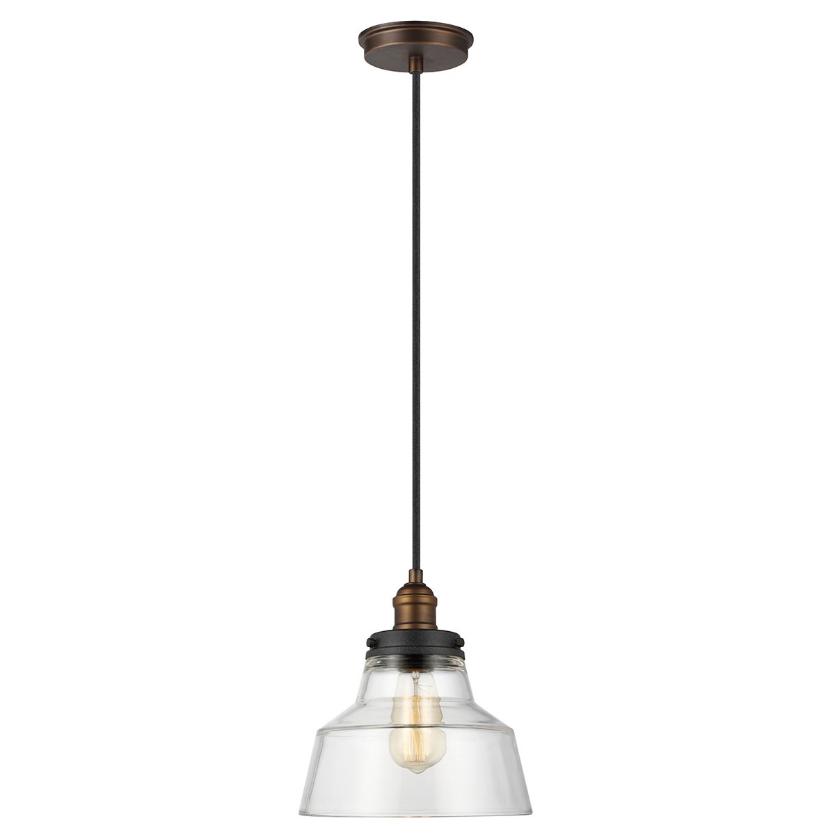 Feiss Baskin Pendelleuchte Messing, Zink – Wohnambiente