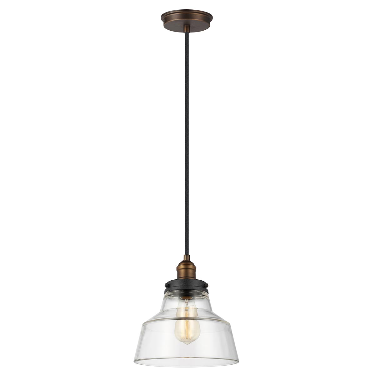 Feiss Baskin Pendelleuchte Messing, Zink