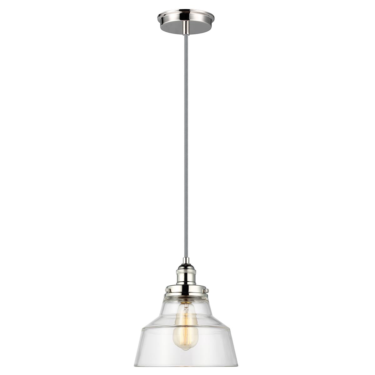 Feiss Baskin Pendelleuchte Nickel – Wohnambiente