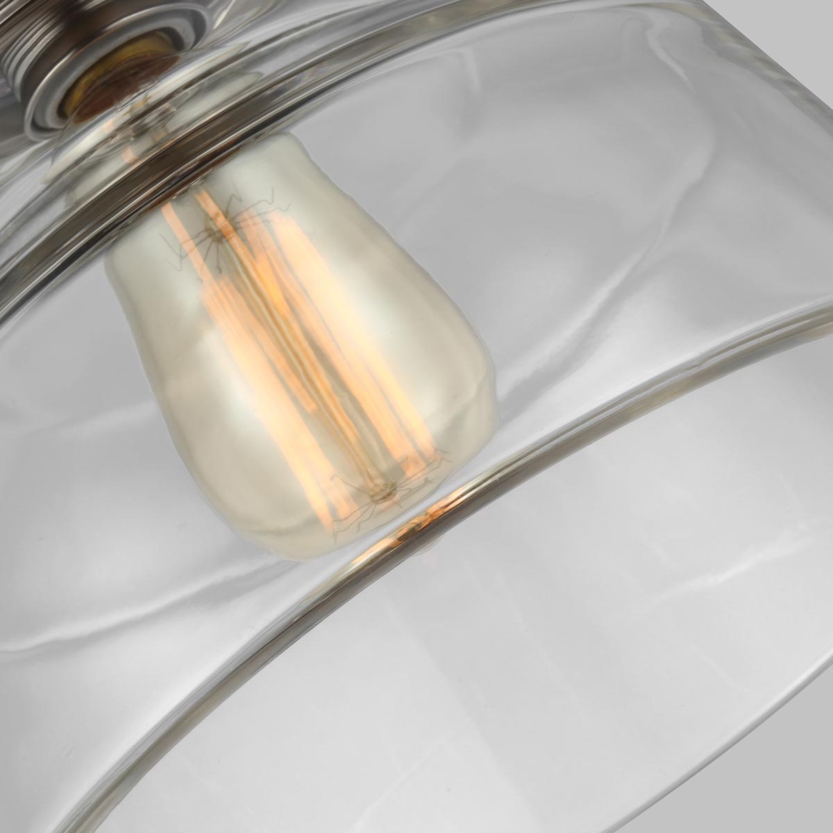 Feiss Baskin Pendelleuchte Nickel – Detailansicht 2