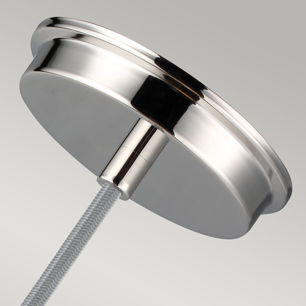Feiss Baskin Pendelleuchte Nickel – Detailansicht 3