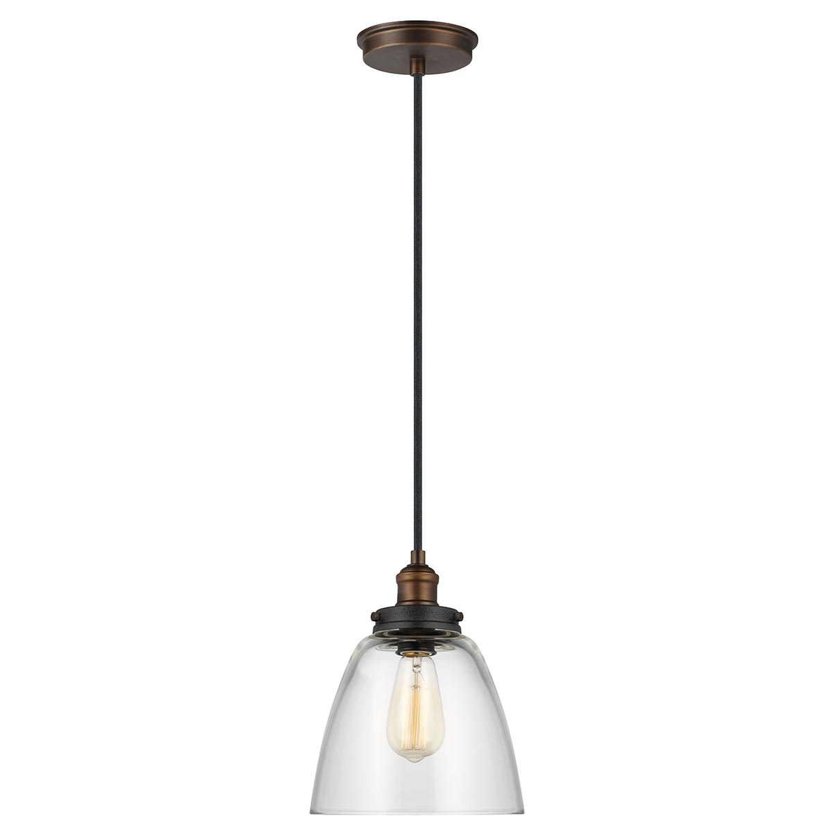 Feiss Baskin Pendelleuchte Messing, Zink – Wohnambiente