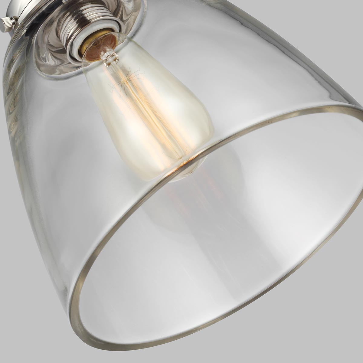 Feiss Baskin Pendelleuchte Nickel – Detailansicht