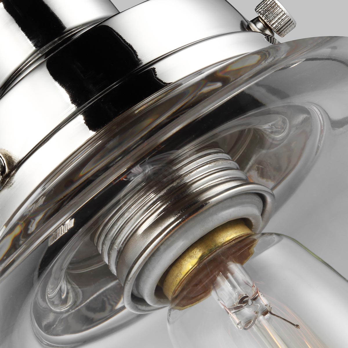 Feiss Baskin Pendelleuchte Nickel – Detailansicht 2