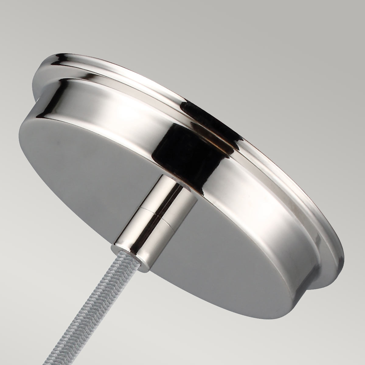 Feiss Baskin Pendelleuchte Nickel – Detailansicht 3