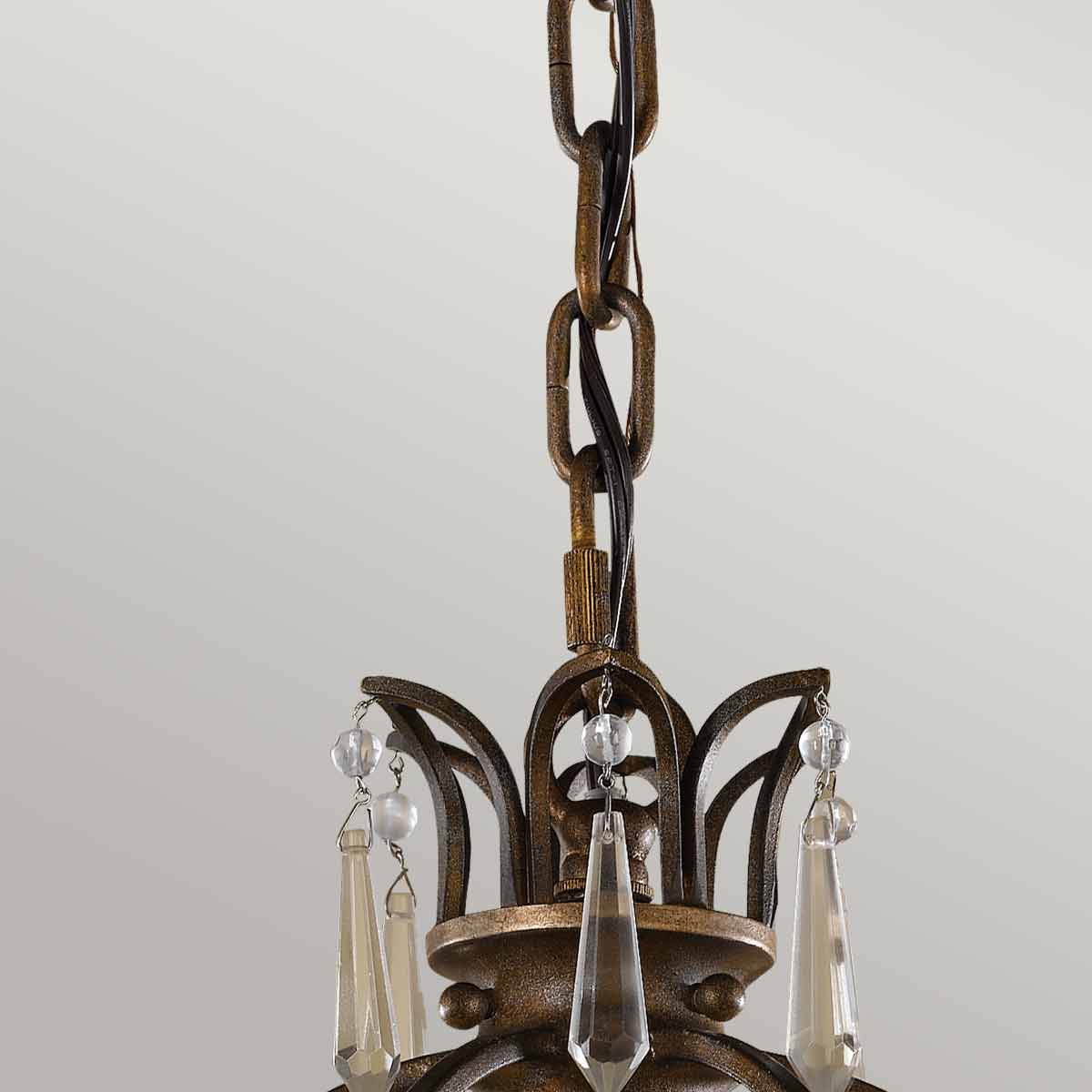 Feiss Bellini Pendelleuchte Bronze – Detailansicht 2