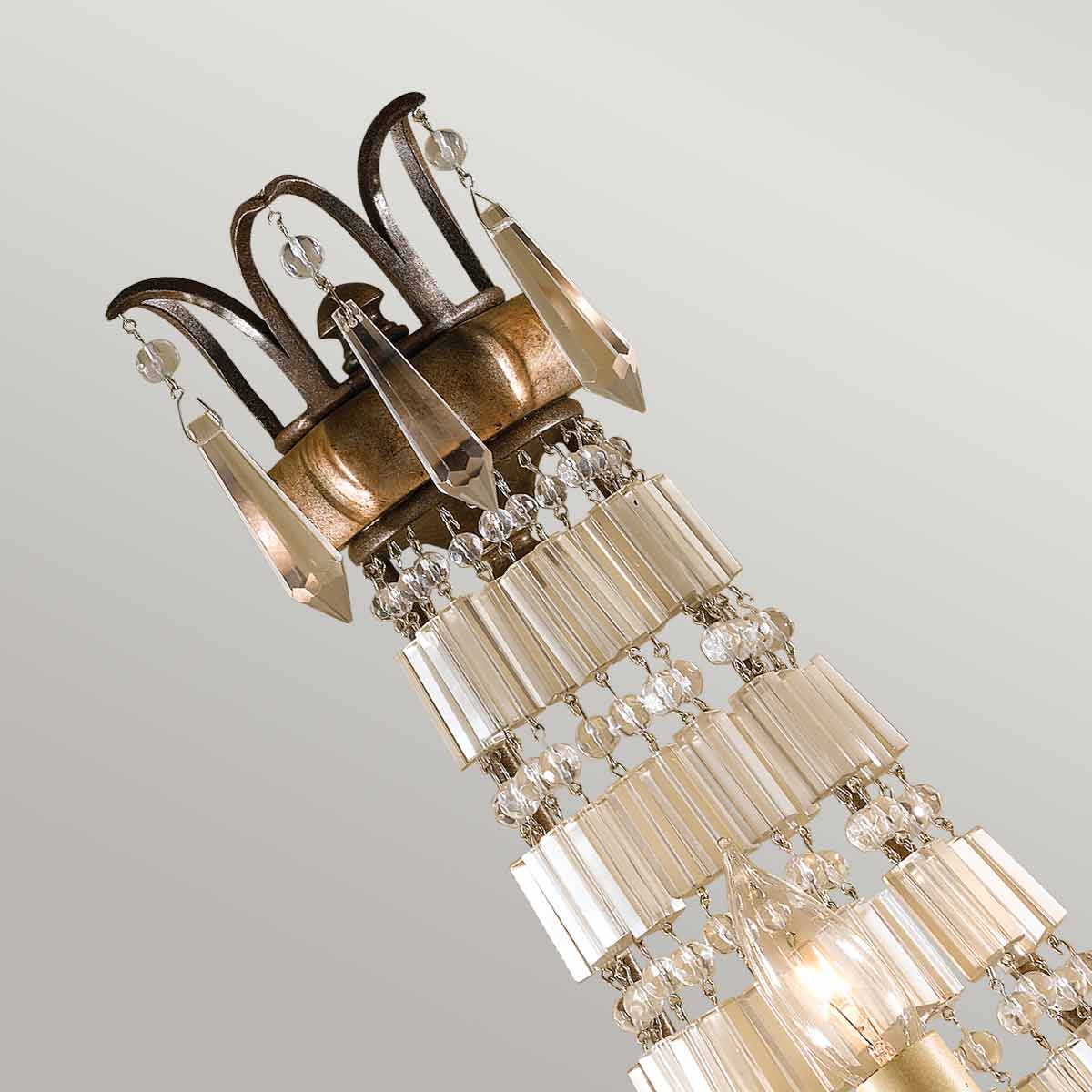 Feiss Bellini Wandleuchte Bronze – Detailansicht