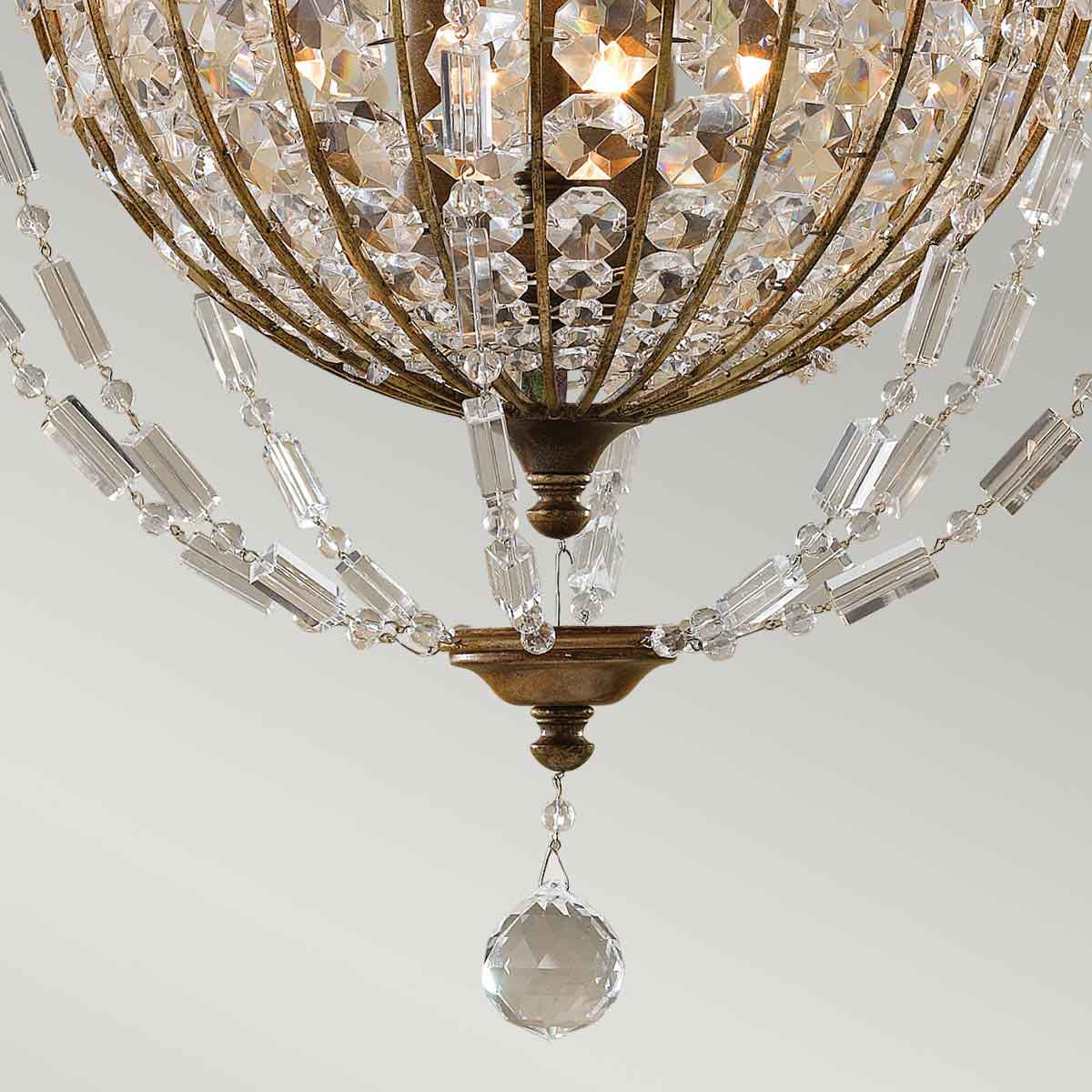 Feiss Bellini Kronleuchter Bronze – Detailansicht 2