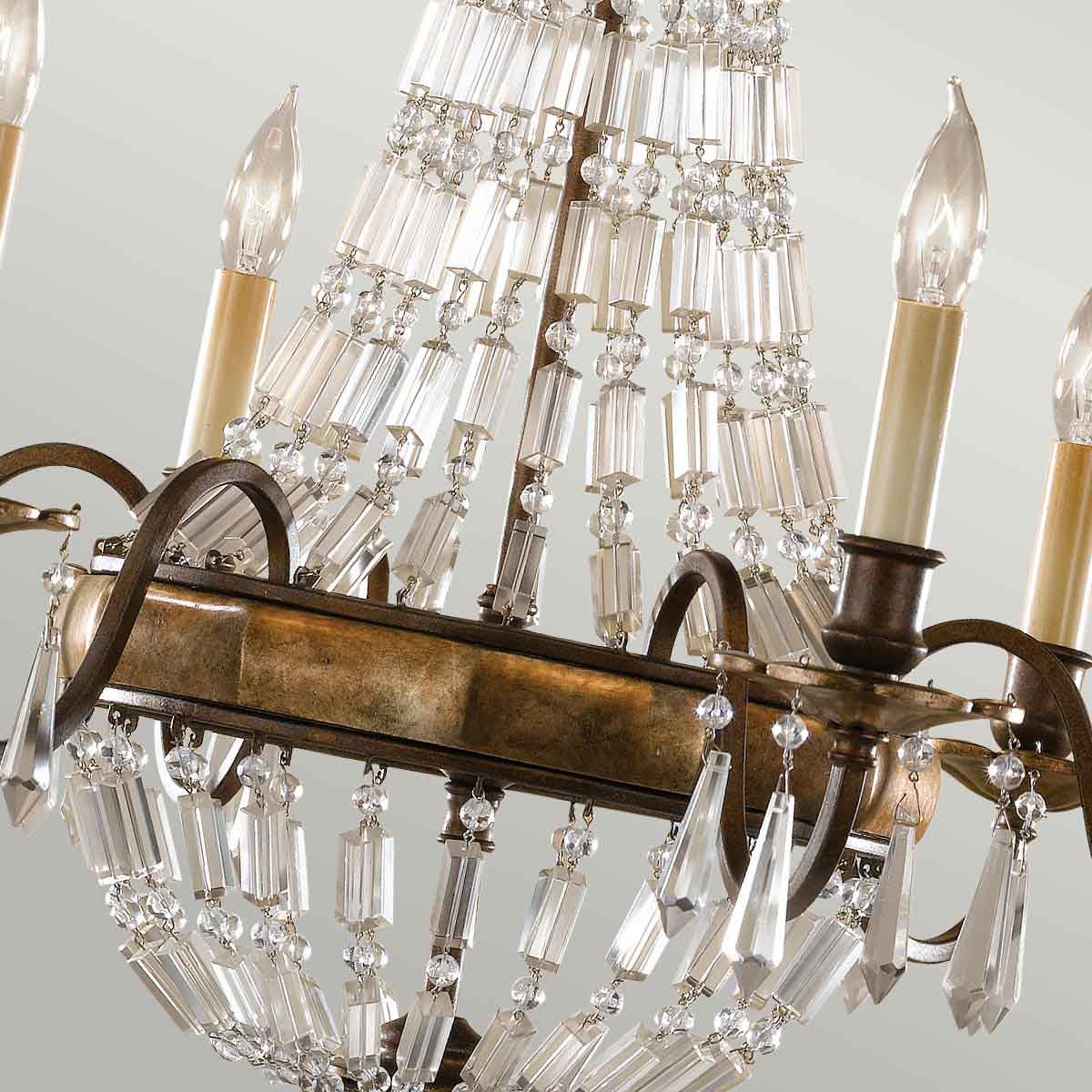 Feiss Bellini Kronleuchter Bronze – Detailansicht 2