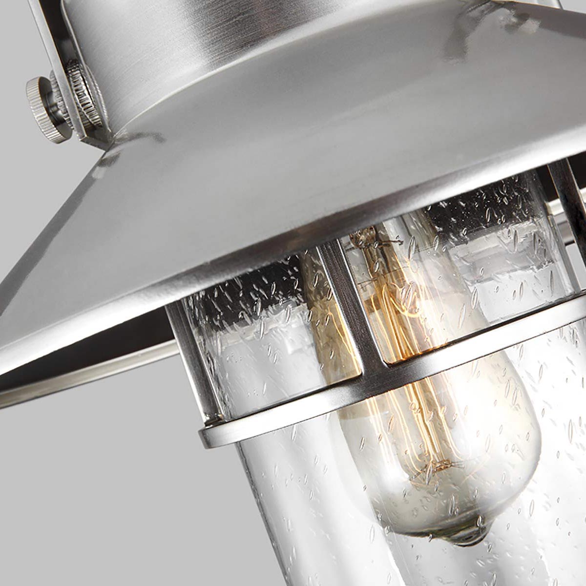 Feiss Boynton Außenleuchte Painted Brushed Steel – Detailansicht