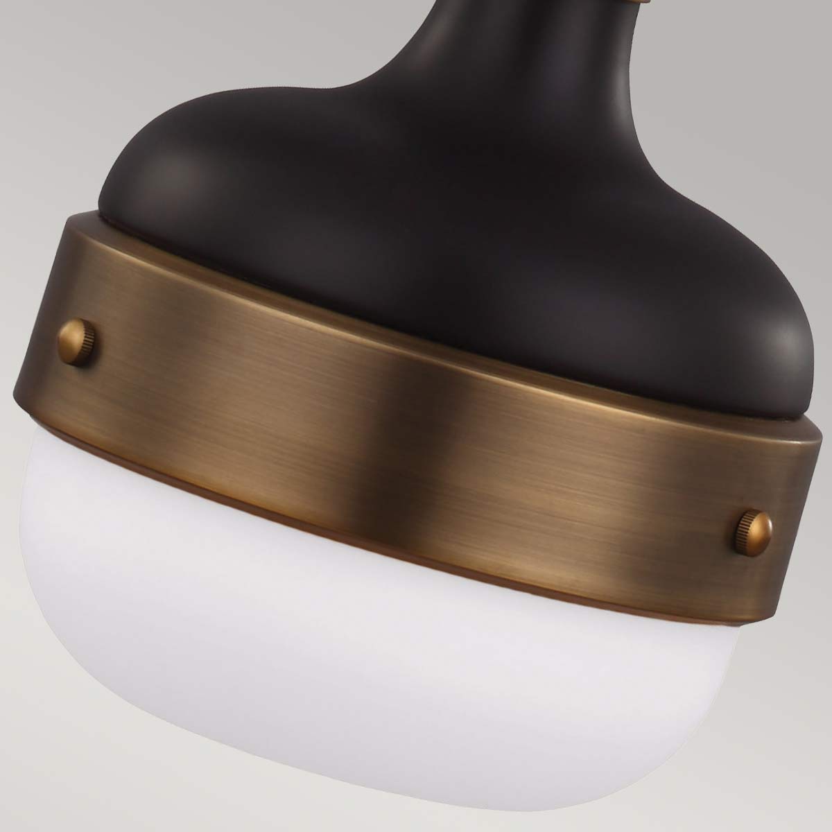 Feiss Cadence Pendelleuchte Messing, Schwarz – Detailansicht 2