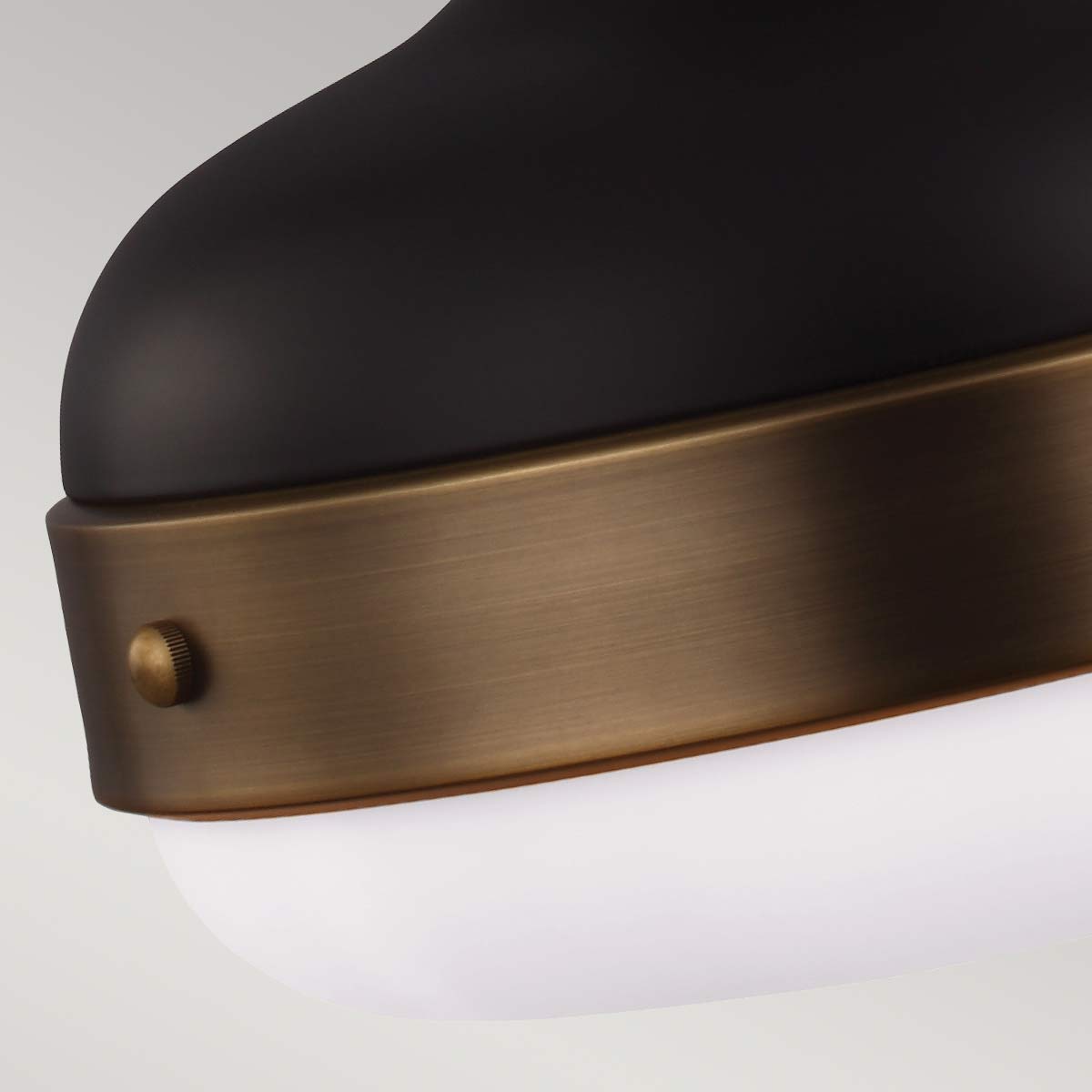 Feiss Cadence Pendelleuchte Messing, Schwarz – Detailansicht 2
