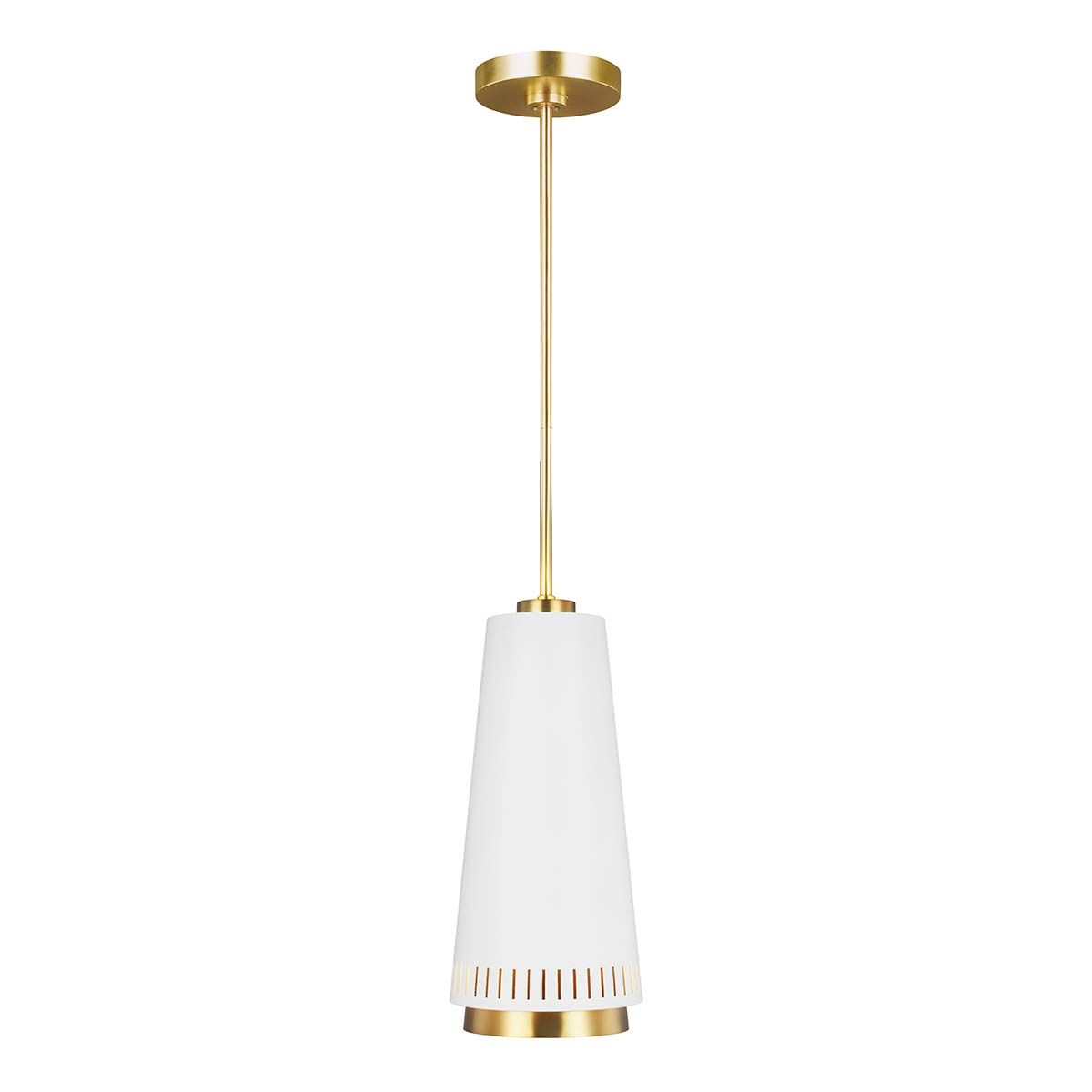Pendelleuchte 'Carter', Ø 20.3 cm, Weiß, E27 – Dimmbar