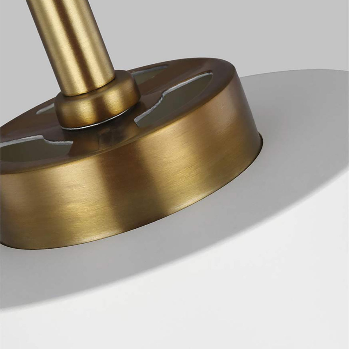 Feiss Carter Pendelleuchte Weiß, Messing