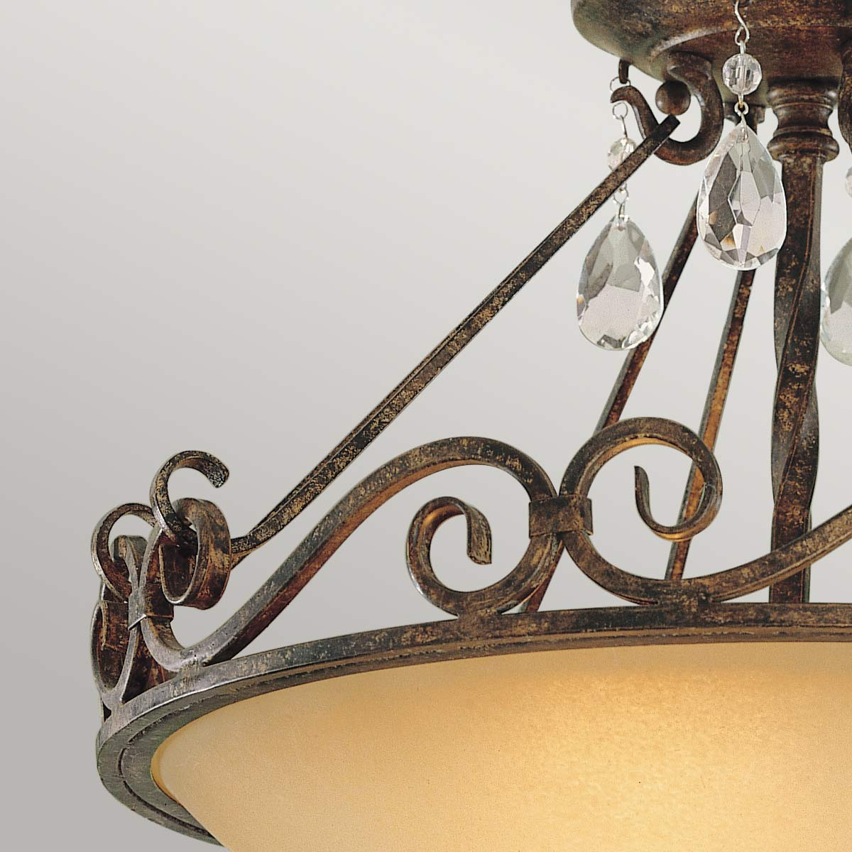Feiss Chateau Deckenleuchte Bronze – Detailansicht