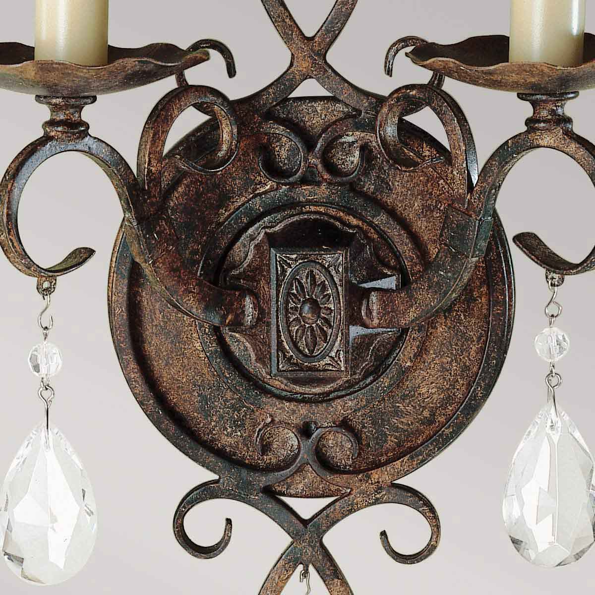 Feiss Chateau Wandleuchte Bronze – Wohnambiente