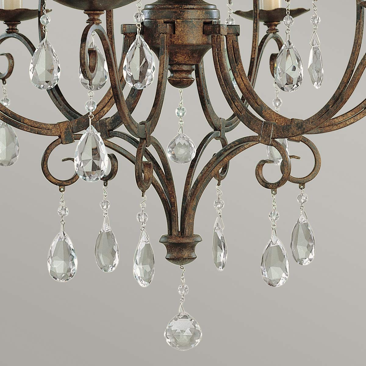 Feiss Chateau Kronleuchter Bronze – Detailansicht
