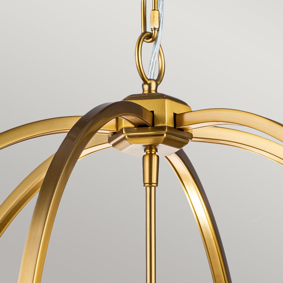 Feiss Corinne Pendelleuchte Messing – Detailansicht