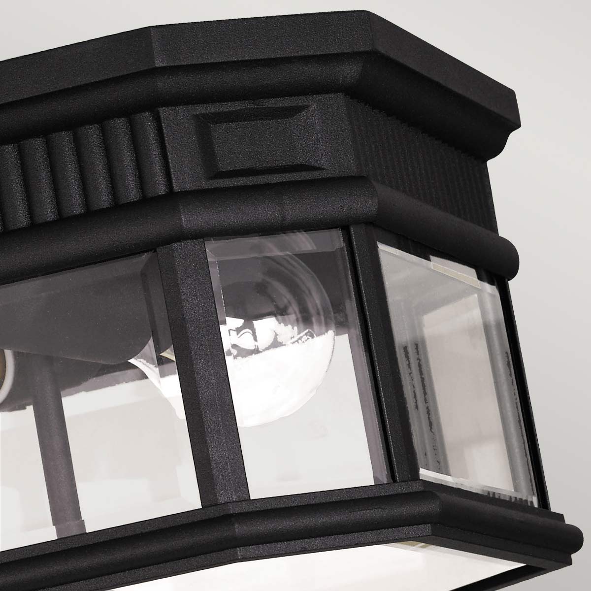 Feiss Cotswold Deckenleuchte Schwarz – Detailansicht