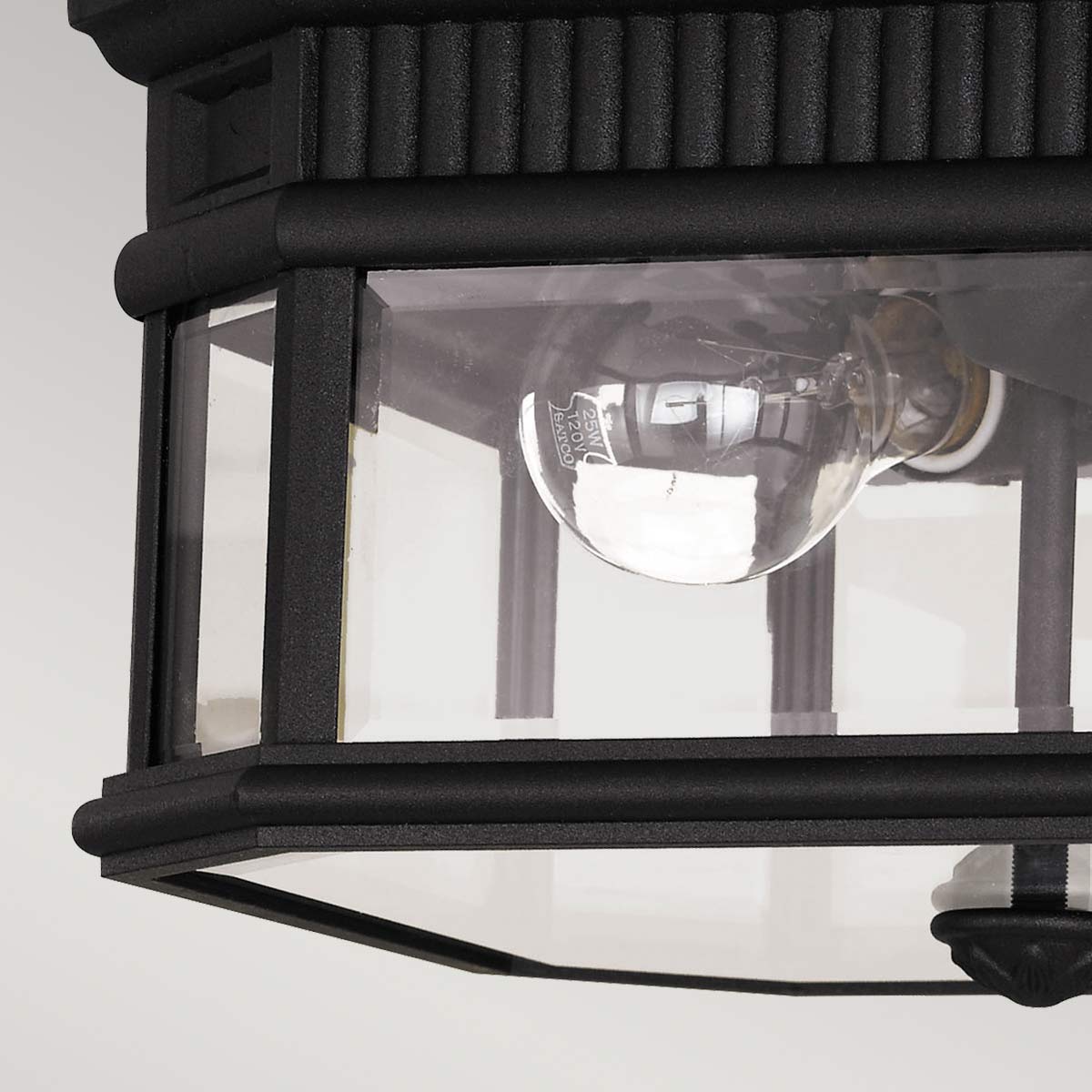 Feiss Cotswold Deckenleuchte Schwarz – Detailansicht 3