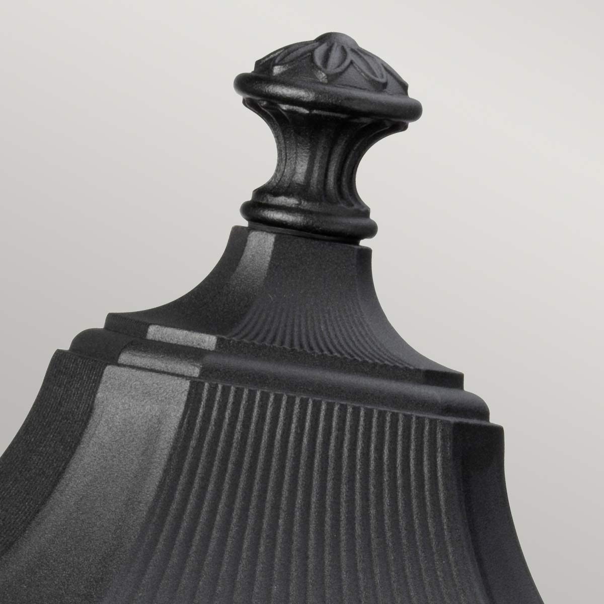 Feiss Cotswold Außenleuchte Schwarz – Detailansicht