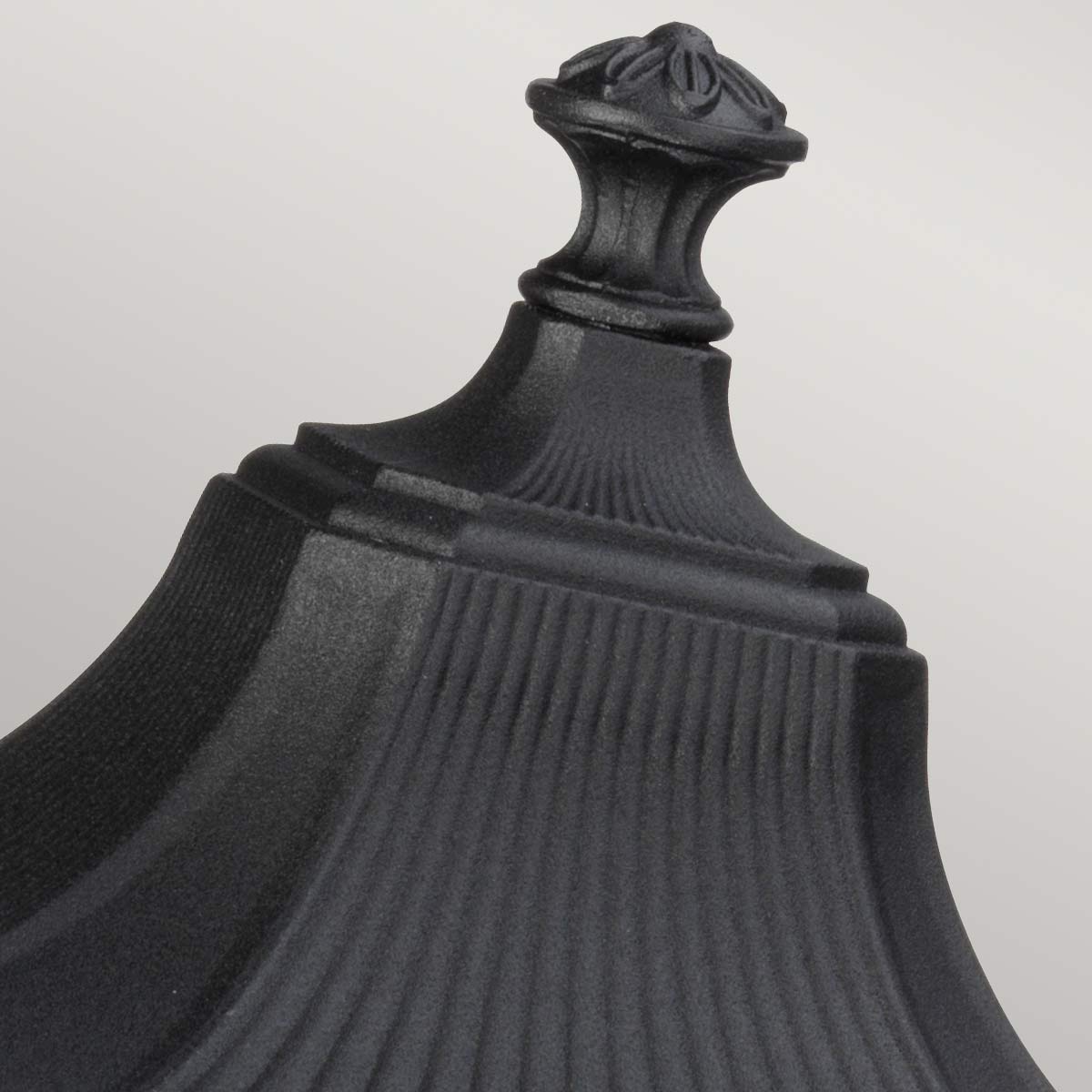 Feiss Cotswold Außenleuchte Schwarz – Detailansicht