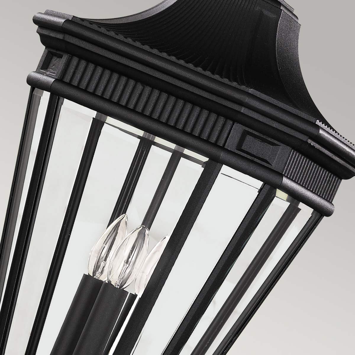 Feiss Cotswold Außenleuchte Schwarz – Detailansicht 2