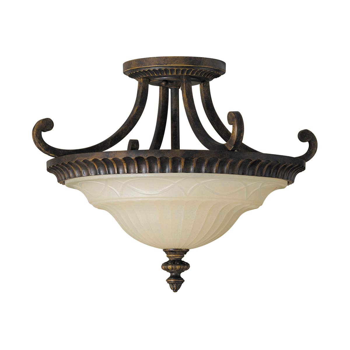 Feiss Drawing Deckenleuchte Walnut