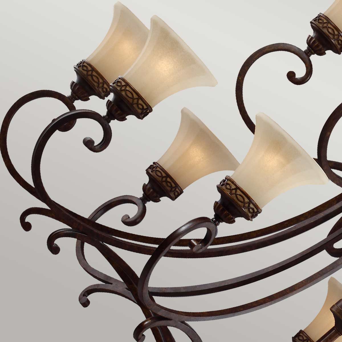 Feiss Drawing Kronleuchter Walnut – Detailansicht