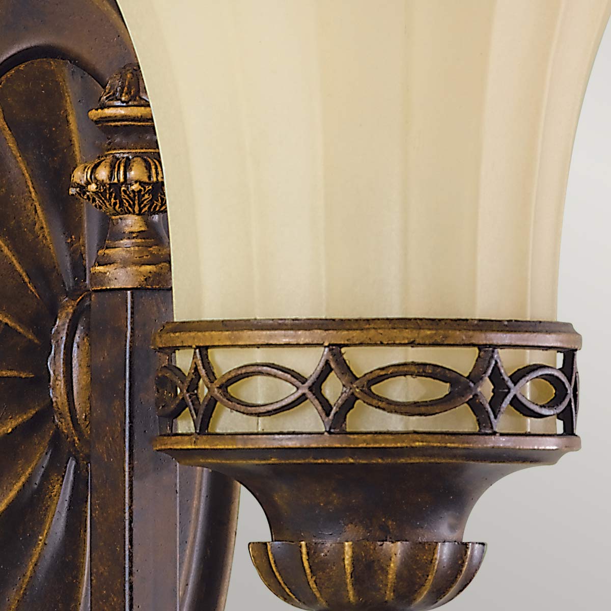 Feiss Drawing Wandleuchte Walnut – Detailansicht