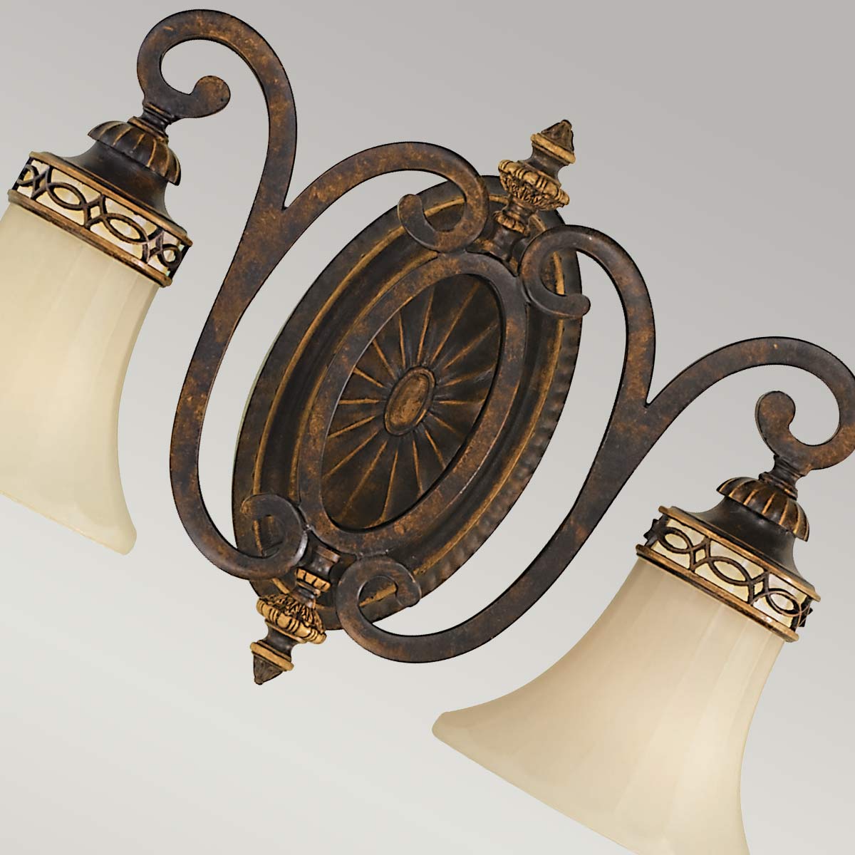 Feiss Drawing Wandleuchte Walnut – Detailansicht