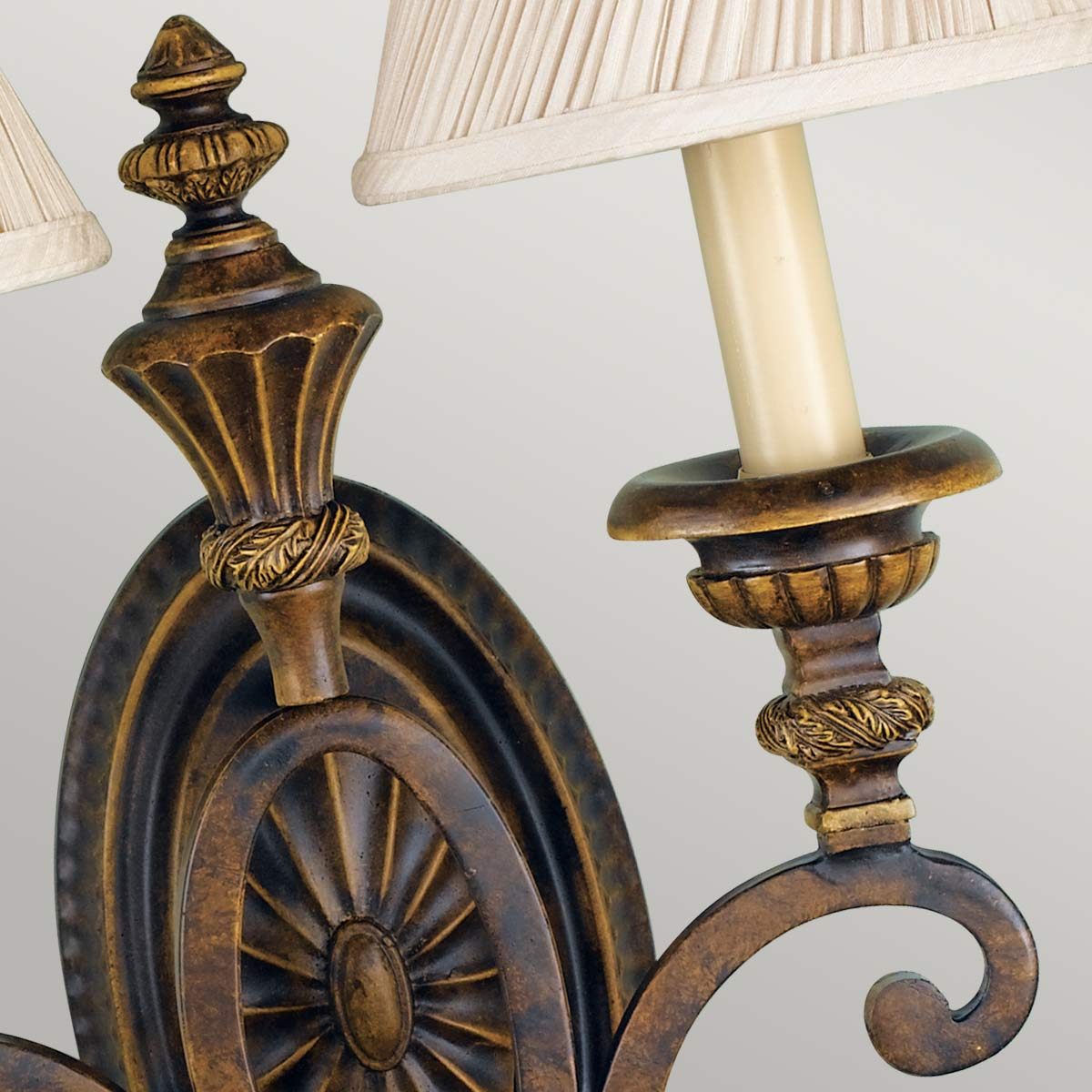 Feiss Drawing Wandleuchte Walnut – Detailansicht