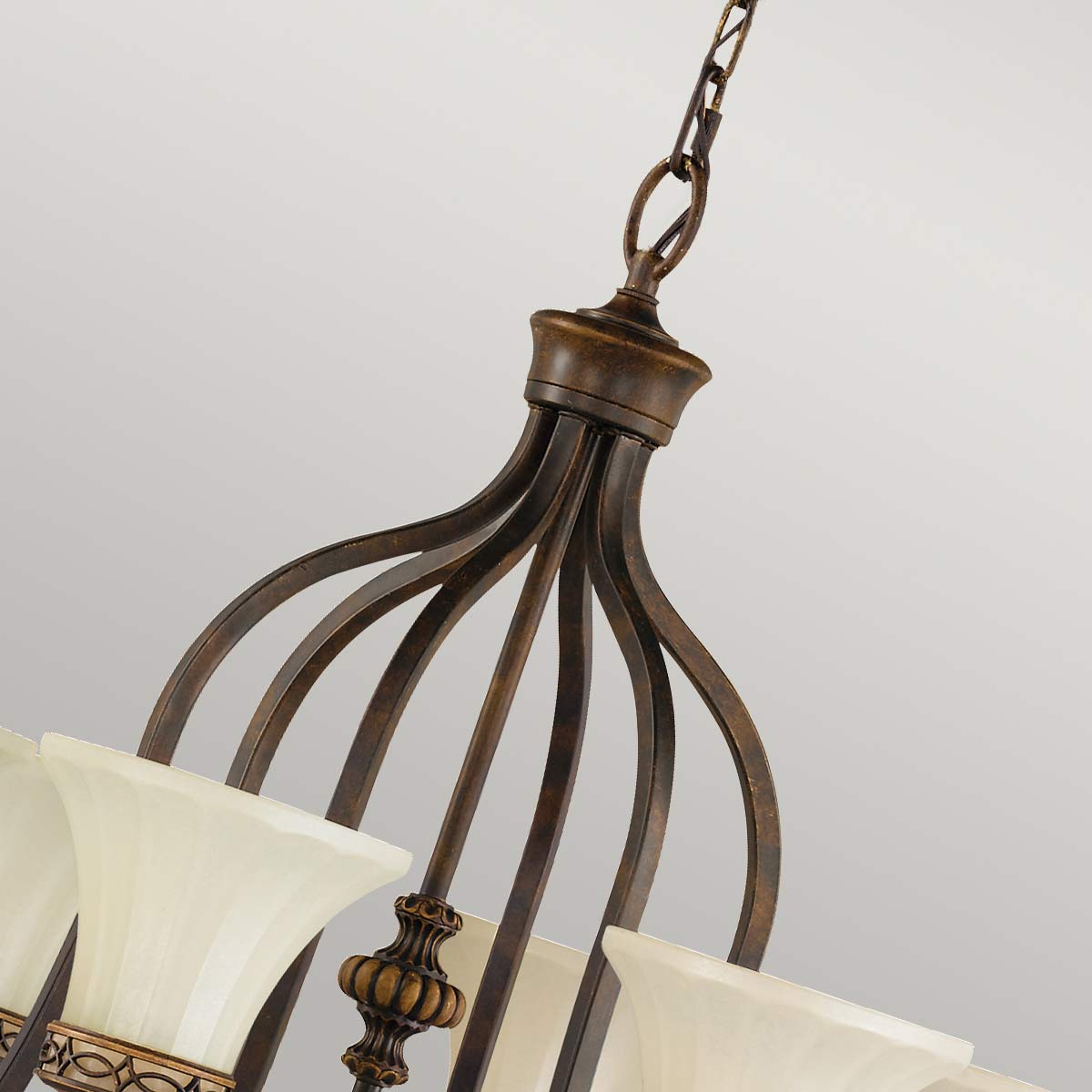 Feiss Drawing Kronleuchter Walnut – Wohnambiente