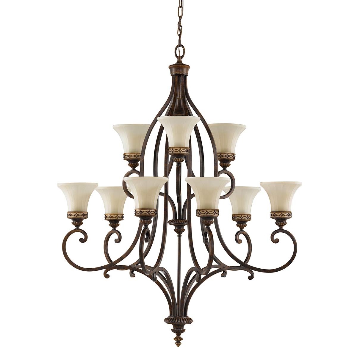 Feiss Drawing Kronleuchter Walnut