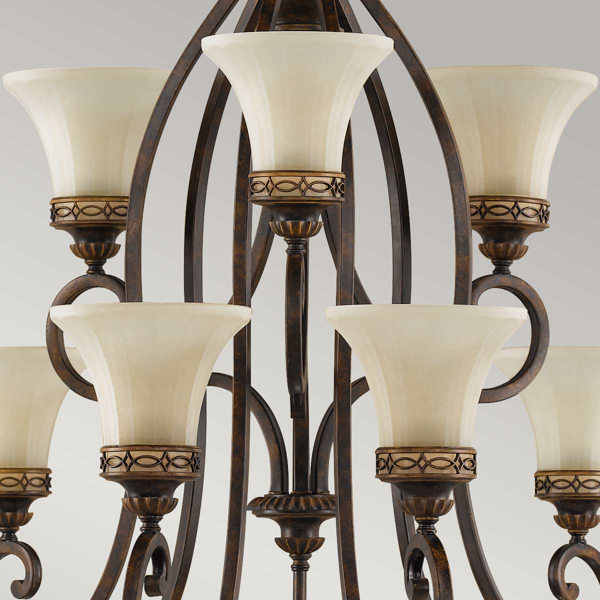 Feiss Drawing Kronleuchter Walnut – Wohnambiente