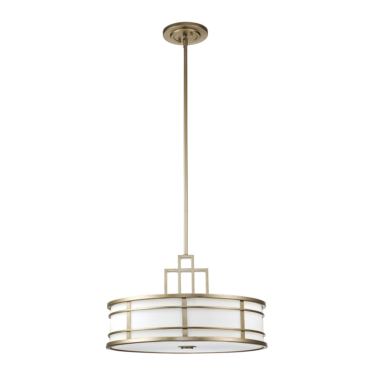 Feiss Fusion Pendelleuchte Messing – Wohnambiente