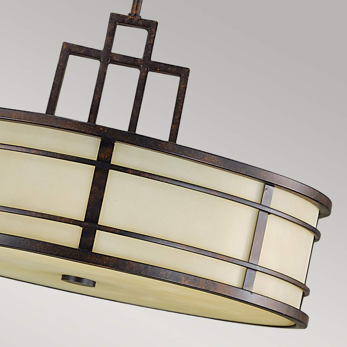 Feiss Fusion Pendelleuchte Bronze – Wohnambiente
