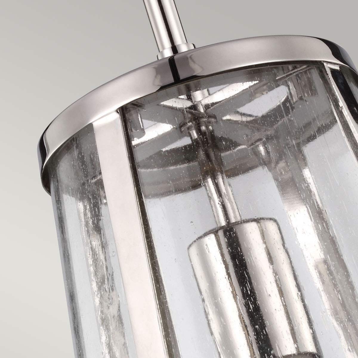Feiss Harrow Pendelleuchte Nickel – Detailansicht