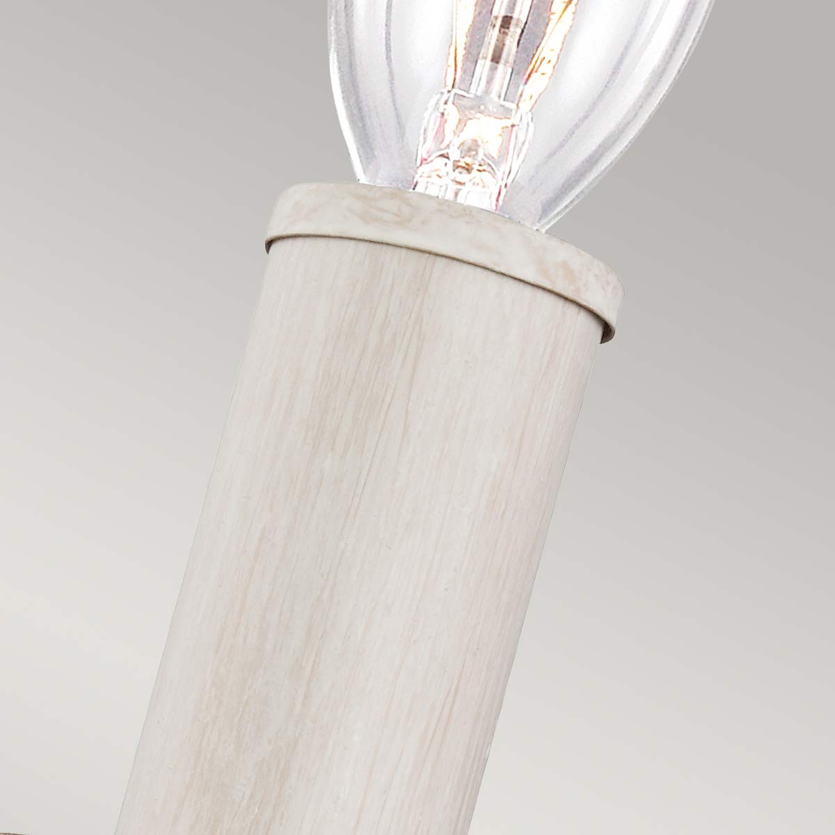 Feiss Hartsville Wandleuchte Chalk Washed/Beachwood – Detailansicht