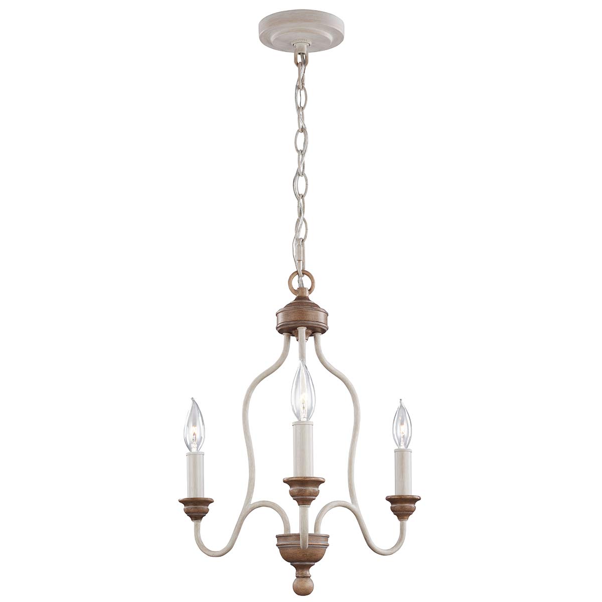 Feiss Hartsville Kronleuchter Chalk Washed/Beachwood