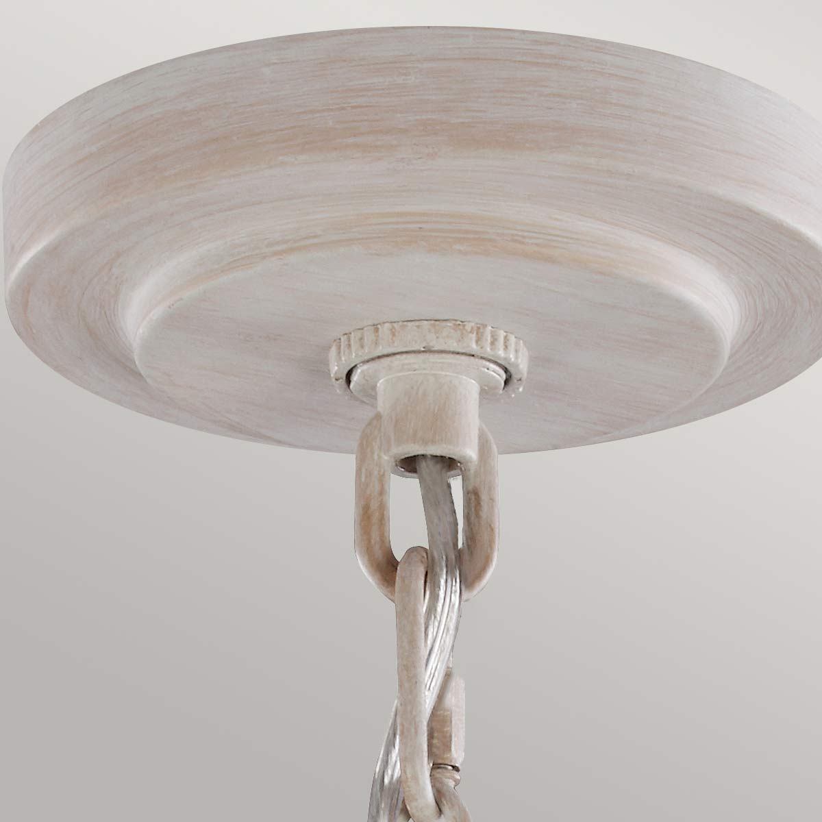 Feiss Hartsville Kronleuchter Chalk Washed/Beachwood – Wohnambiente