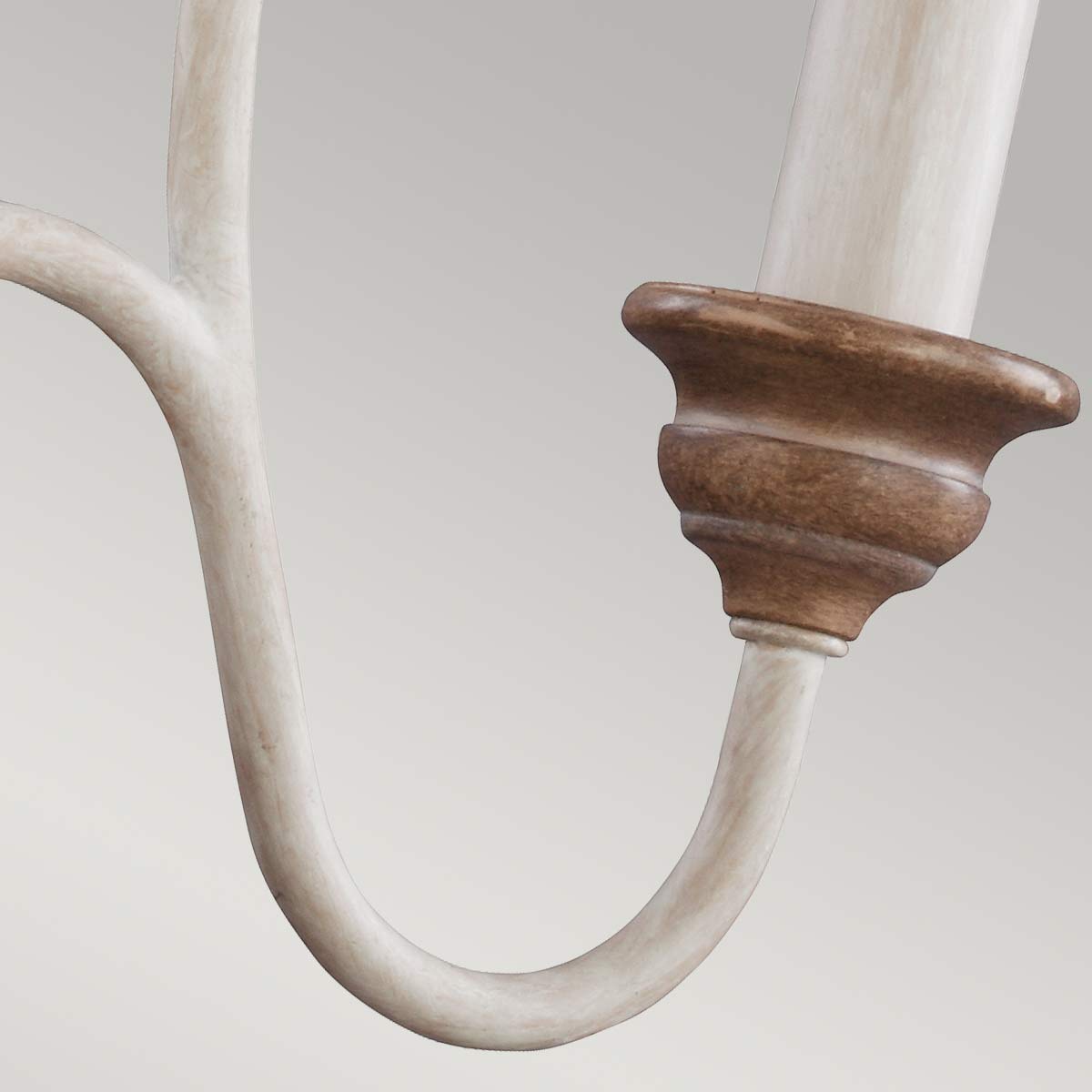 Feiss Hartsville Kronleuchter Chalk Washed/Beachwood – Detailansicht 3