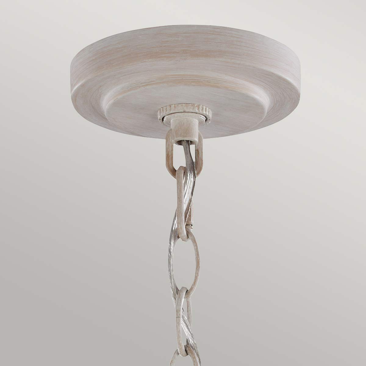 Feiss Hartsville Kronleuchter Chalk Washed/Beachwood – Wohnambiente
